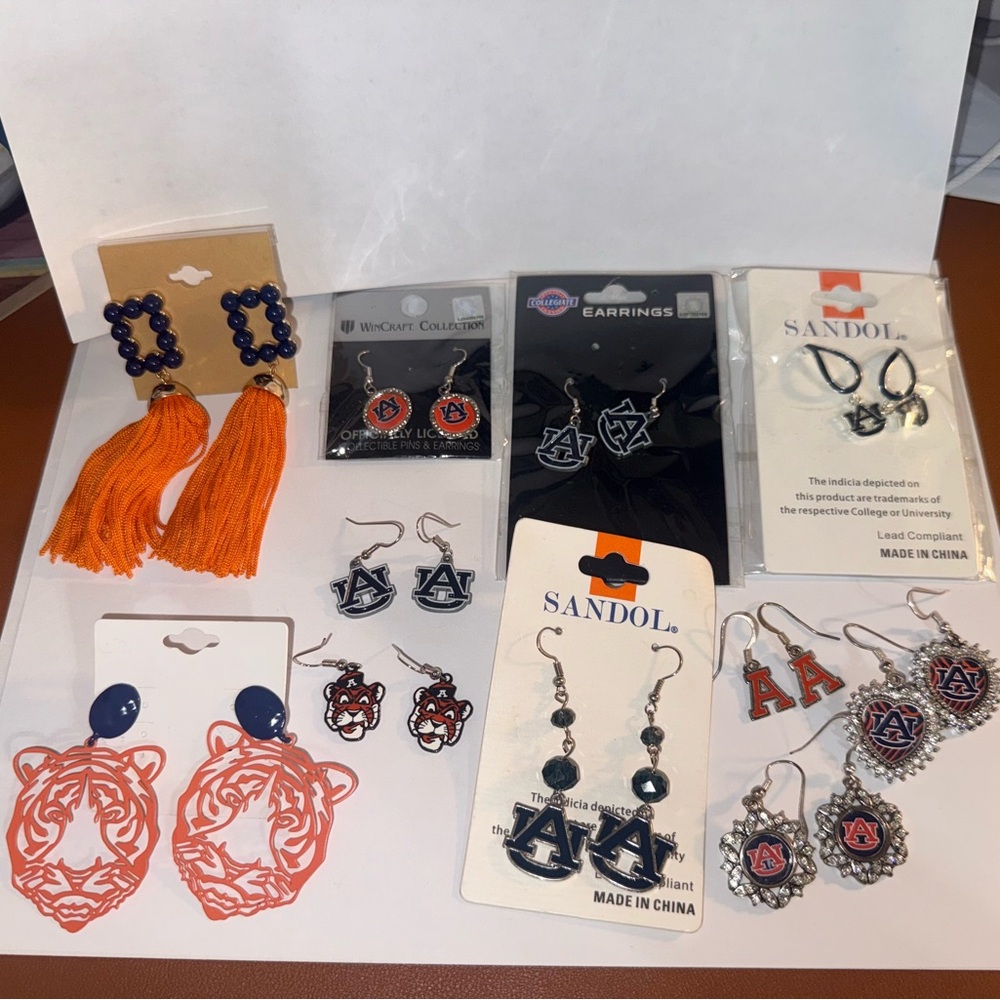 Auburn university earring lot